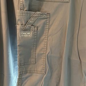 Lot of 4 light gray scrub pants